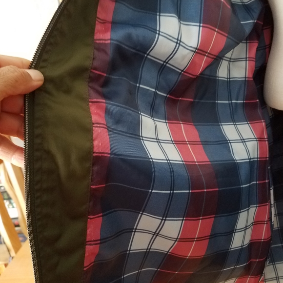 NWOT Time & Tru Wind Resistant Zip-up Anorak Green Hooded Jacket Sz XL - Picture 8 of 9